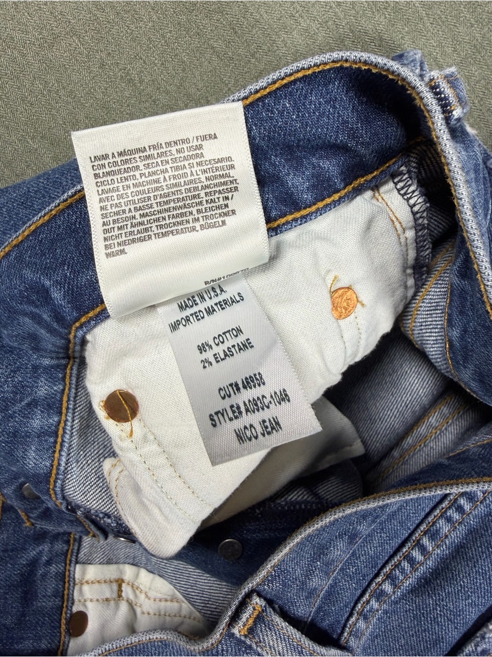 Agolde Women’s Dark Blue Slim Jeans - Picture 2 of 9